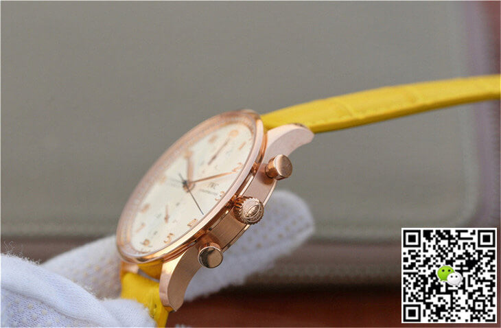 IWC Portuguese ZF Factory Yellow Cowhide Strap
