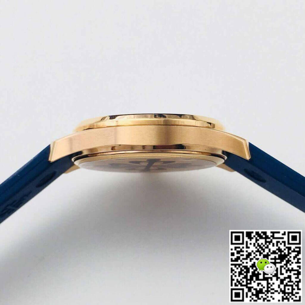Patek Philippe Aquanaut 5067A Quartz Movement PPF Factory Rose Gold Blue Dial