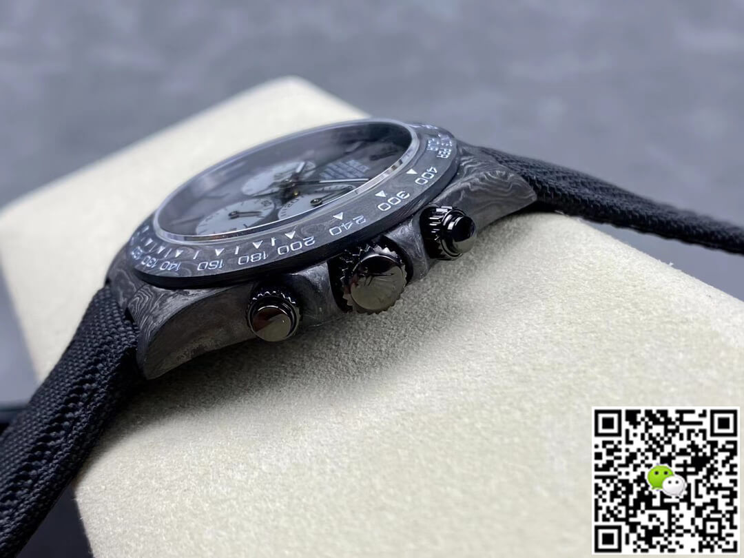 Rolex Daytona Cosmograph Diw Custom Version Noob Factory Black Strap