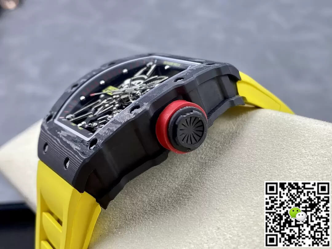 Richard Mille RM35-02 NTPT Carbon Fiber T+ Factory Yellow Rubber Strap