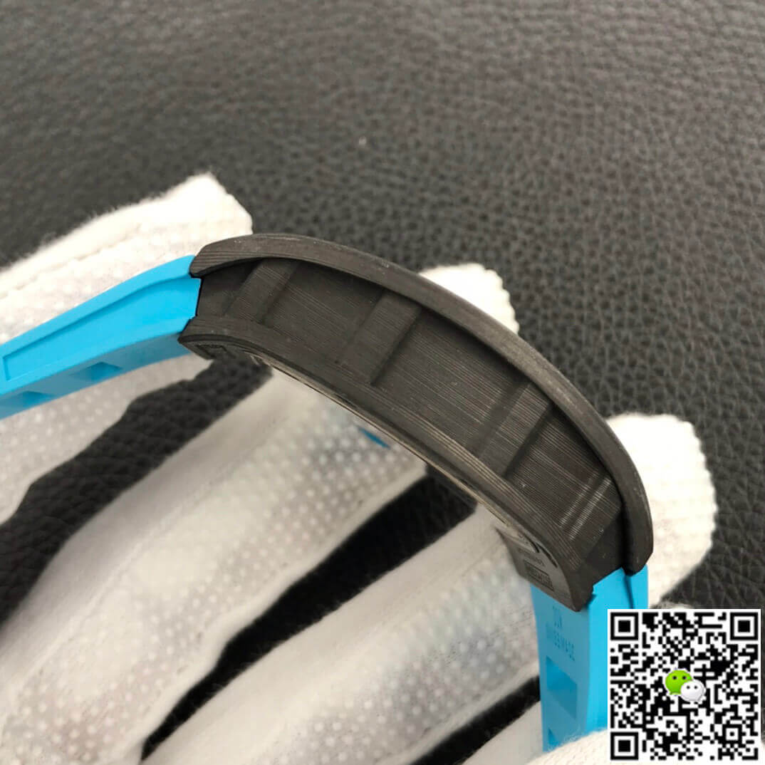 Richard Mille RM055 ZF Factory Blue Rubber Strap