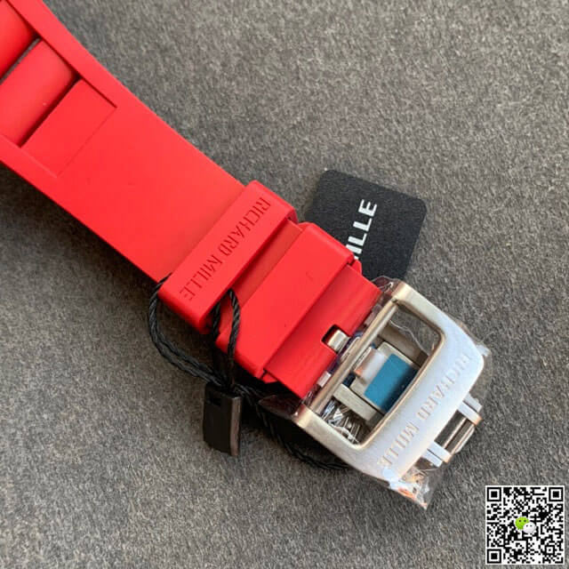 Richard Mille RM055 KV Factory V2 Red Rubber Strap