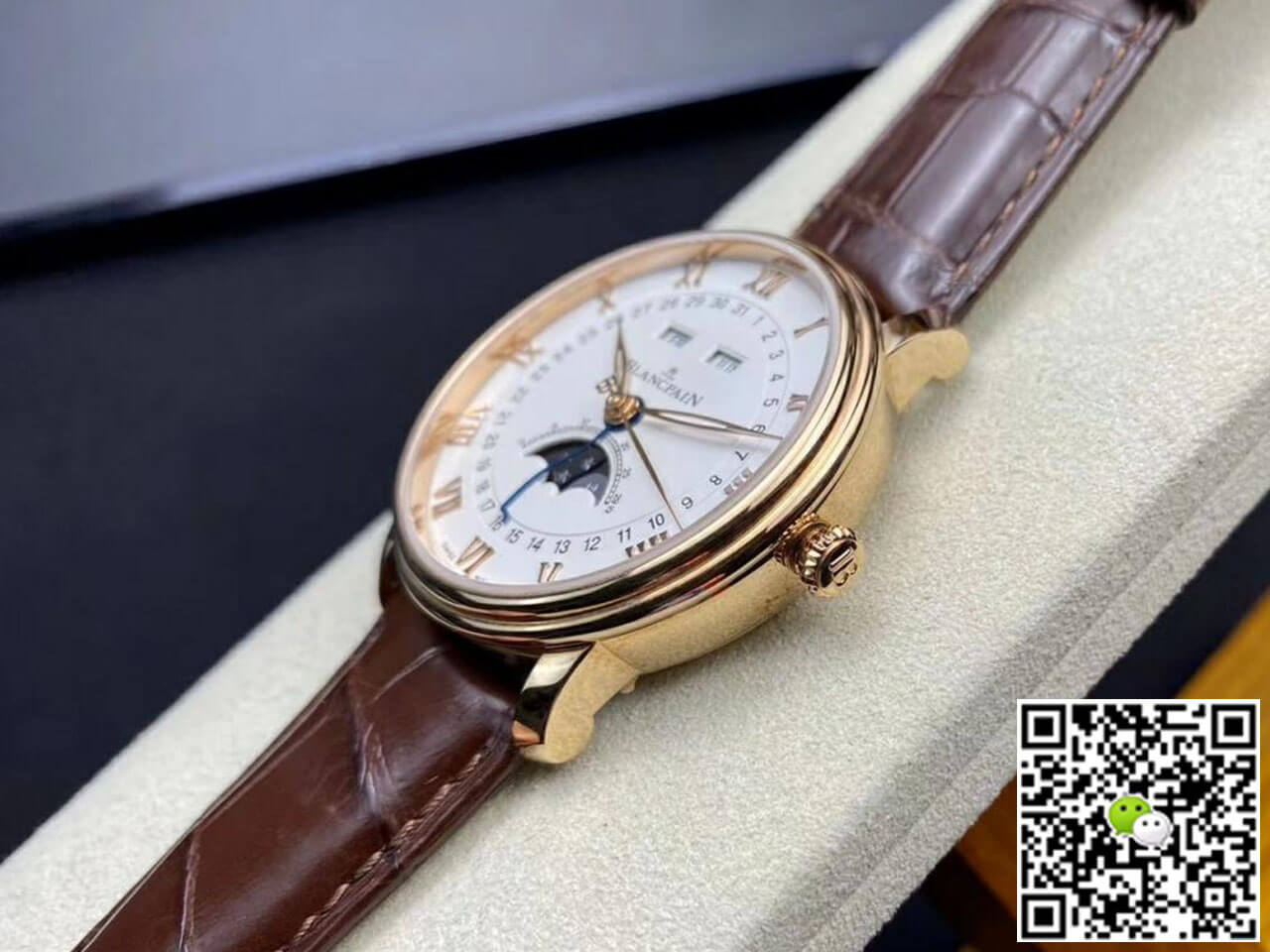 Blancpain Villeret 6654-3642-55B OM Factory V3 Rose Gold Case