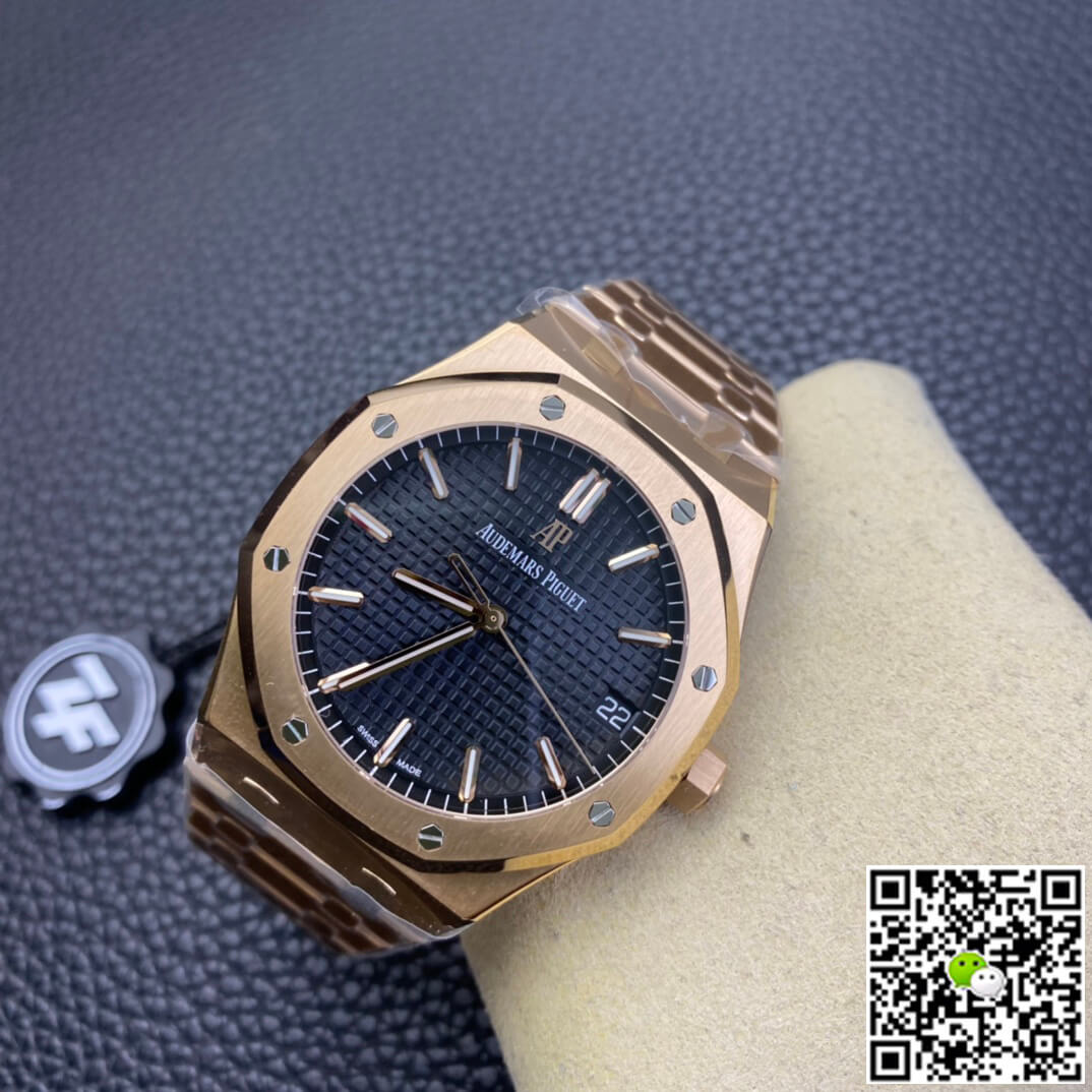 Audemars Piguet Royal Oak 15500OR.OO.1220OR.01 ZF Factory Rose Gold Version Black Dial