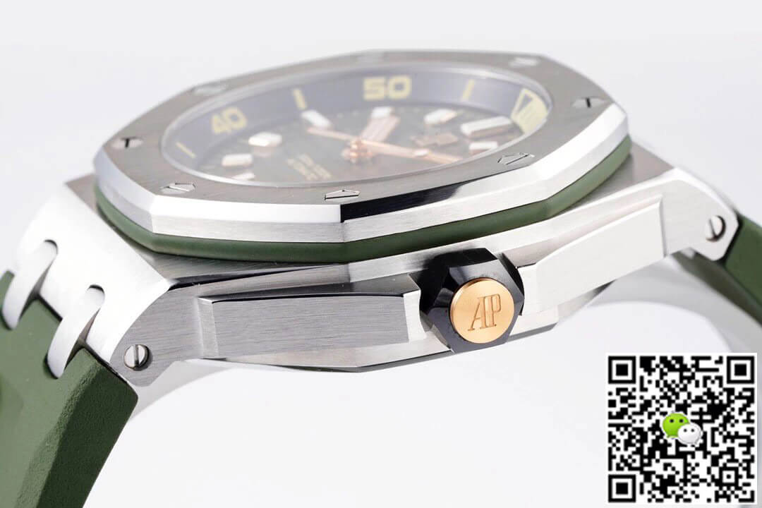 Audemars Piguet Royal Oak Offshore 15720ST.OO.A052CA.01 ZF Factory Green Strap