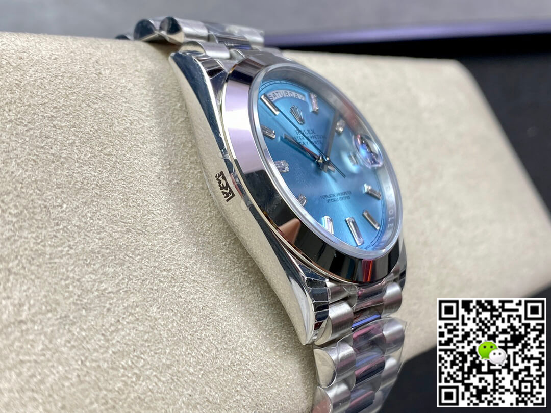 Rolex Day Date 228206 EW Factory Ice Blue Dial