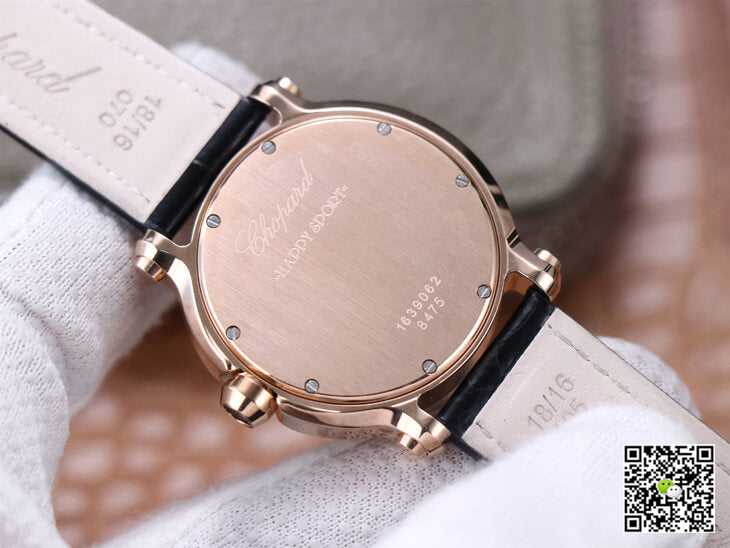 Chopard Happy Sport 278492 YF Factory White Dial Rose Gold