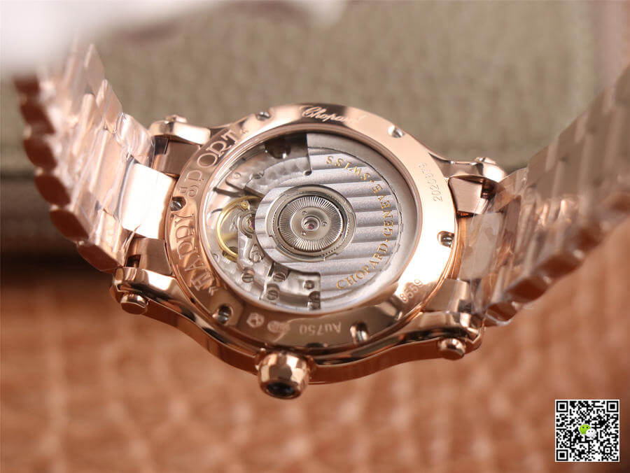 Chopard Happy Sport 274808-5002 YF Factory White Dial Rose Gold