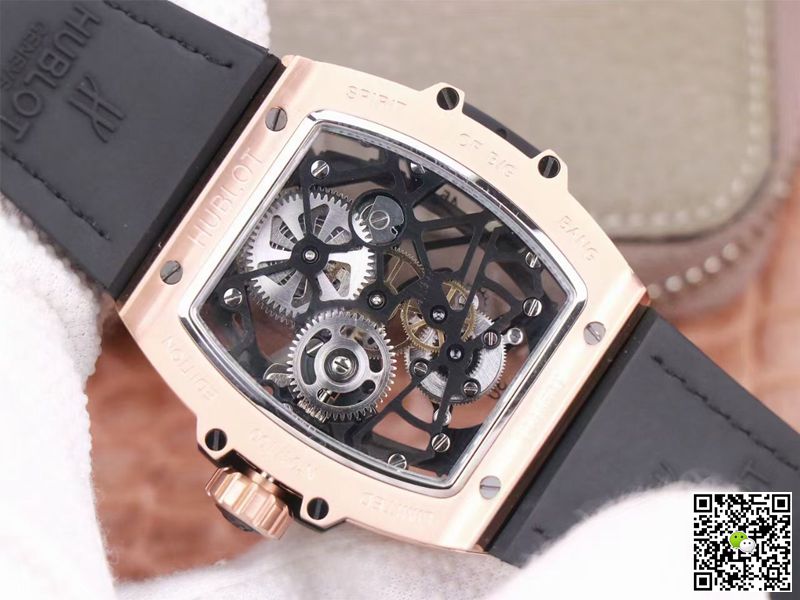 Hublot Masterpiece Tourbillon 906.OX.0123.VR.AES13 JB Factory Rose Gold White Hour