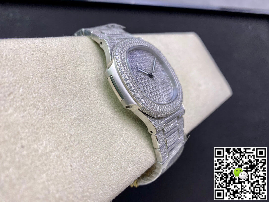 Patek Philippe Nautilus 5719/10G-010 PPF Factory V4 Silver Diamond