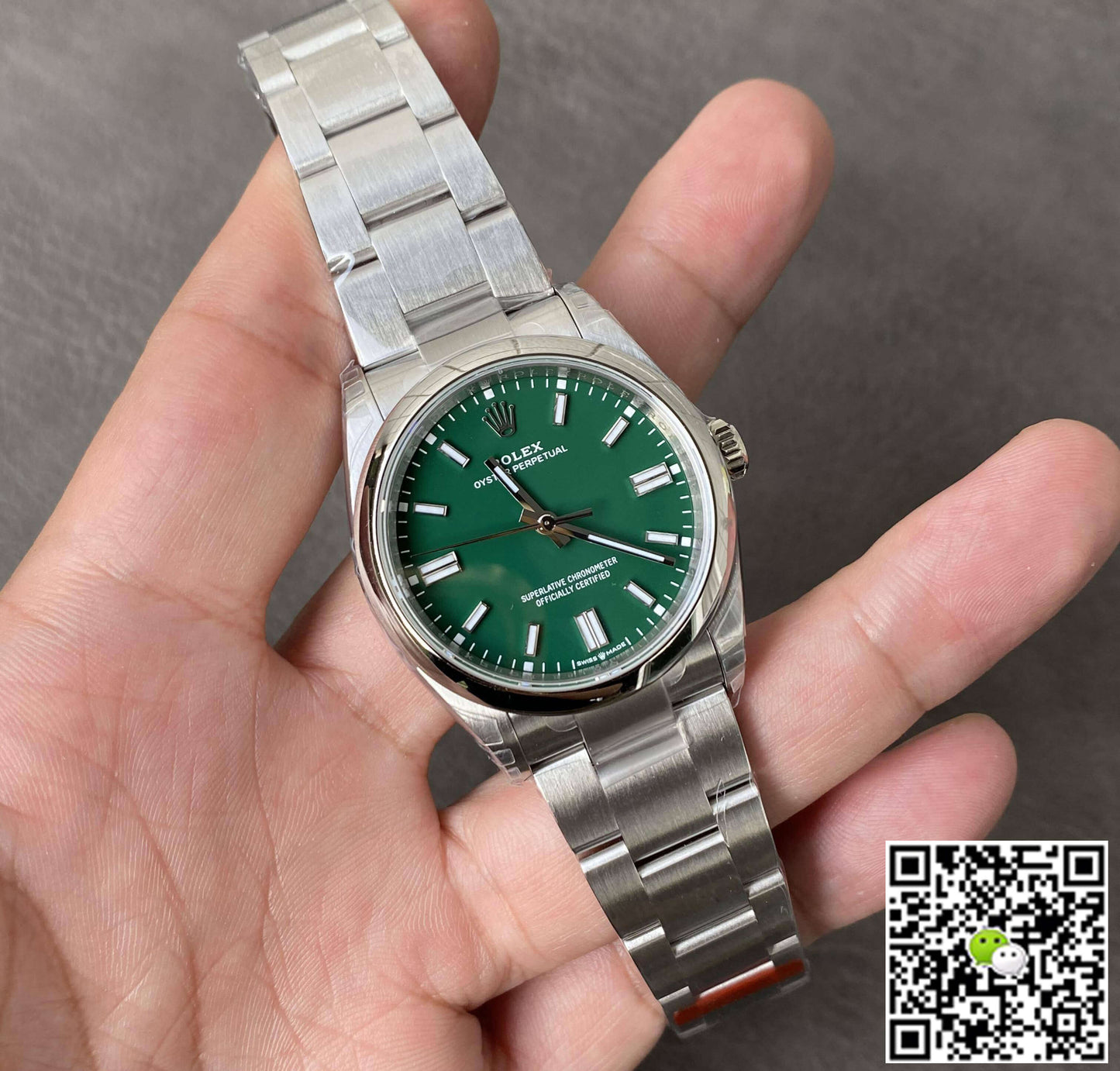 Rolex Oyster Perpetual M126000-0005 36MM VS Factory Green Dial