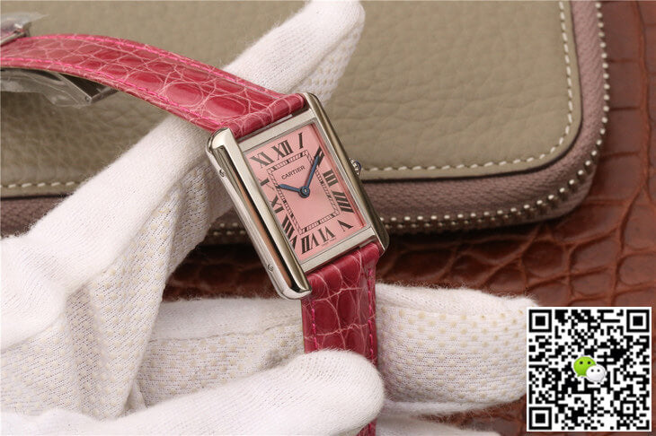 Cartier Tank W5200000 Ladies K11 Factory Pink Dial