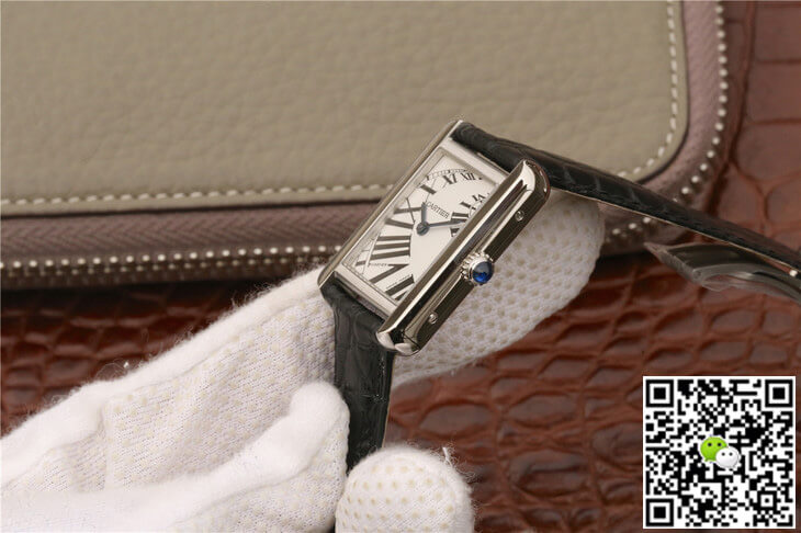 Cartier Tank W5200018 K11 Factory White Dial