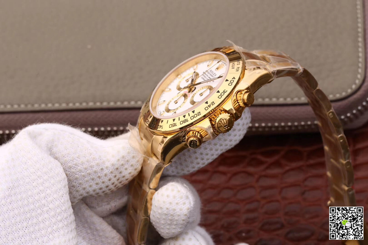Rolex Daytona Cosmograph M116508-0001 JH Factory Yellow Gold White Dial