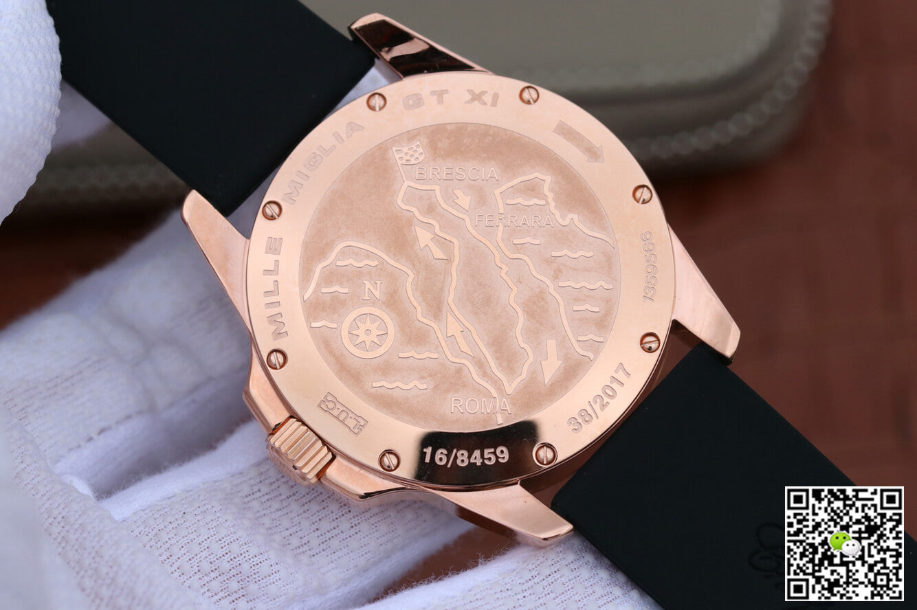 Chopard Classic Racing Mille Miglia 161272-5001 V6 Factory White Dial Rose Gold