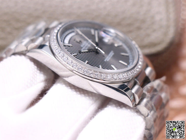 Rolex Day-Date M228349RBR-0008 EW Factory White Gold Grey Dial