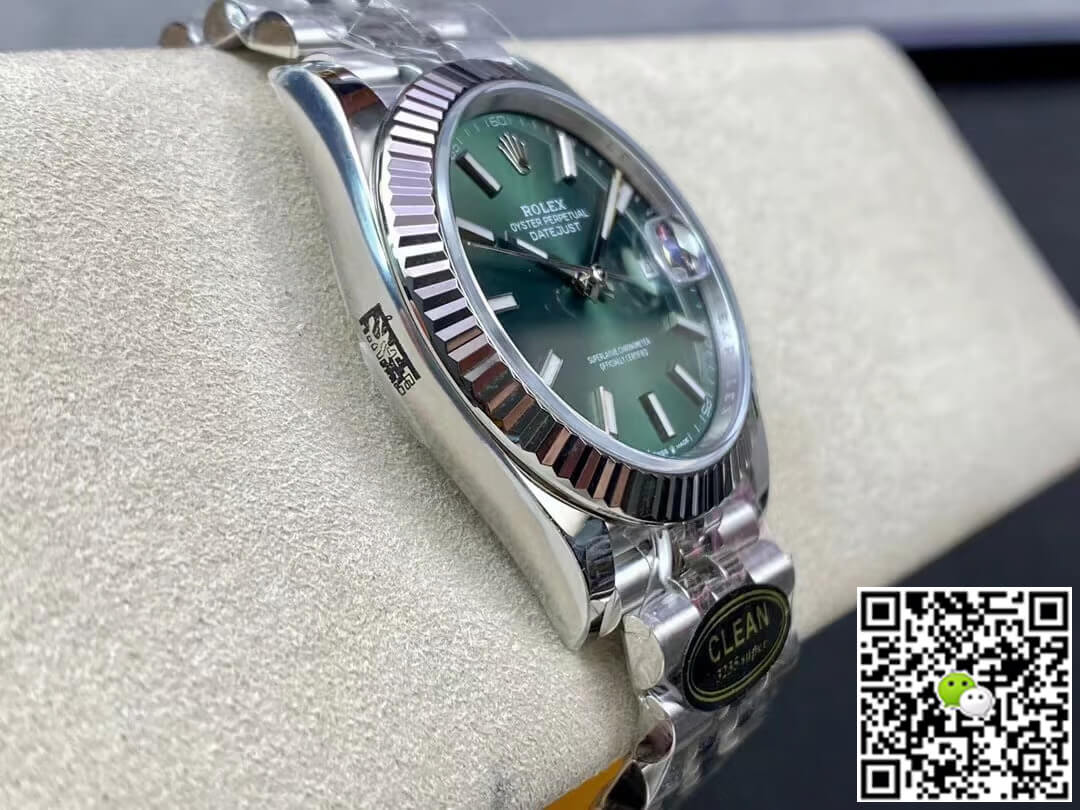 Rolex Datejust M126334-0027 Clean Factory Mint Green Dial