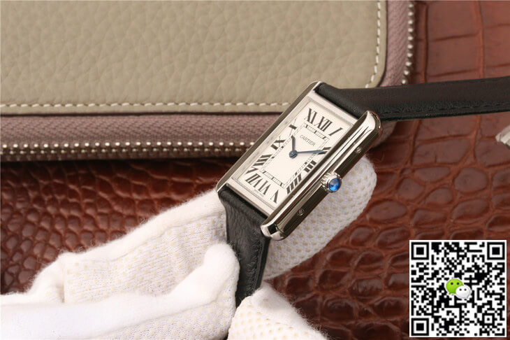 Cartier Tank WSTA0028 K11 Factory White Dial