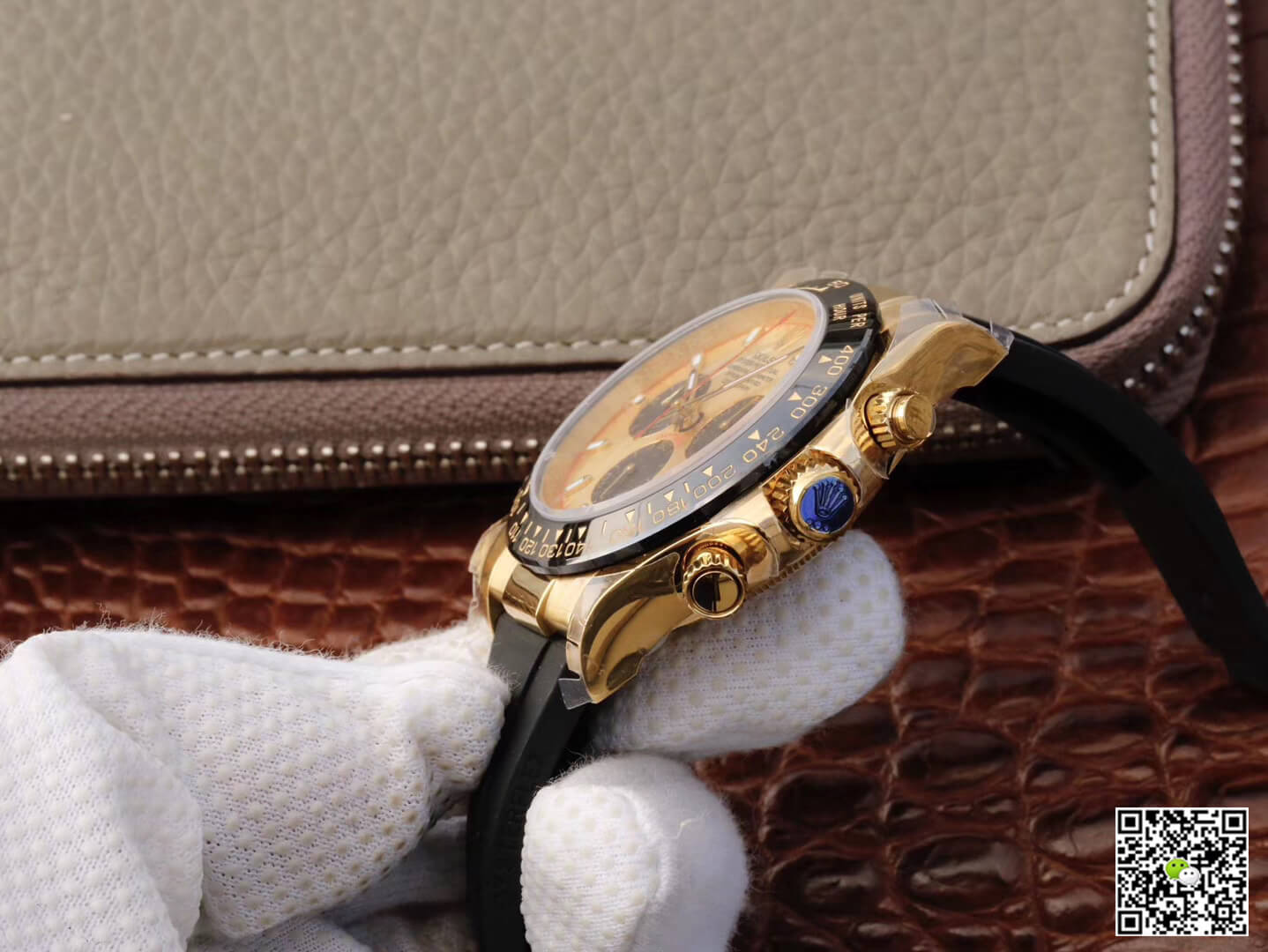 Rolex Daytona Cosmograph 116518ln JH Factory V6 Yellow Gold Black Chronograph