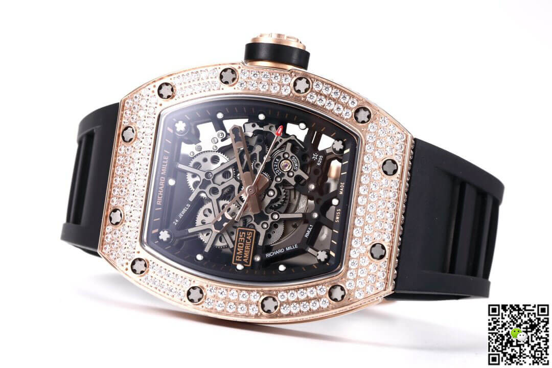 Richard Mille RM035 Americas KV Factory Diamond Skeleton Dial