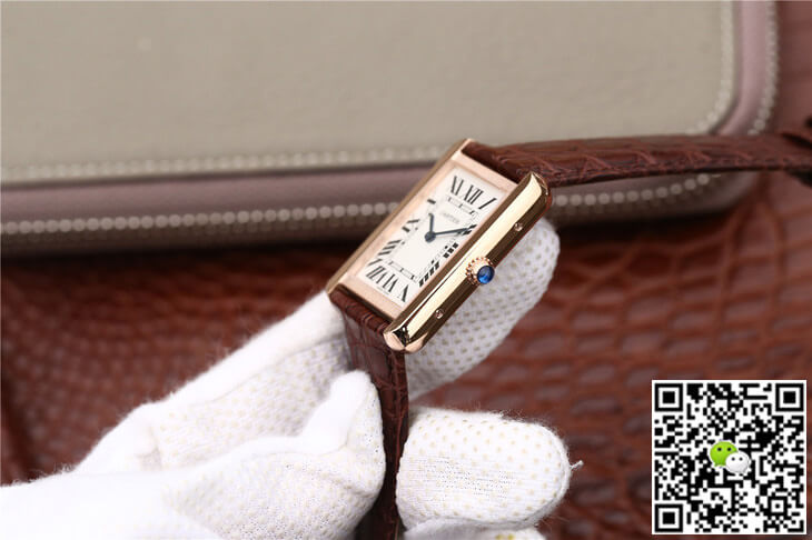 Cartier Tank W5200025 K11 Factory White Dial