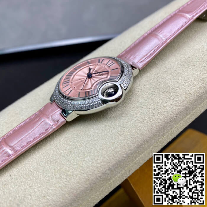 Ballon Bleu De Cartier 33MM V6 Factory Pink Dial