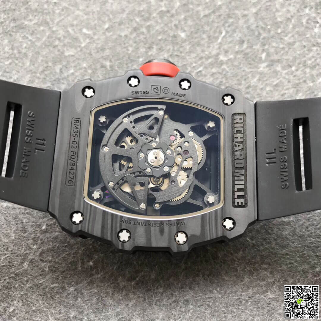 Richard Mille RM35-02 KV Factory V3 Carbon Fiber Black Strap