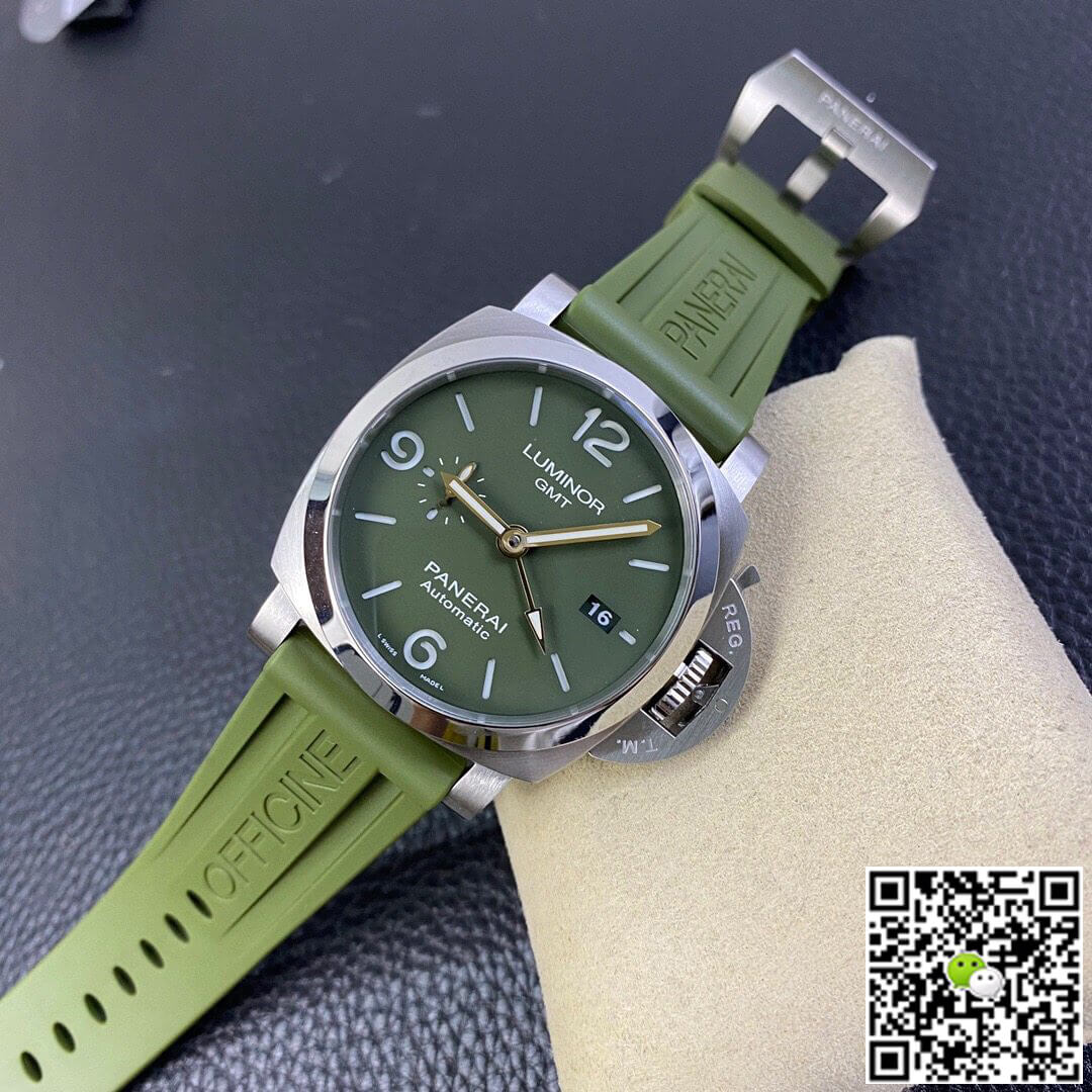 Panerai Luminor PAM01056 VS Factory Green Rubber Strap