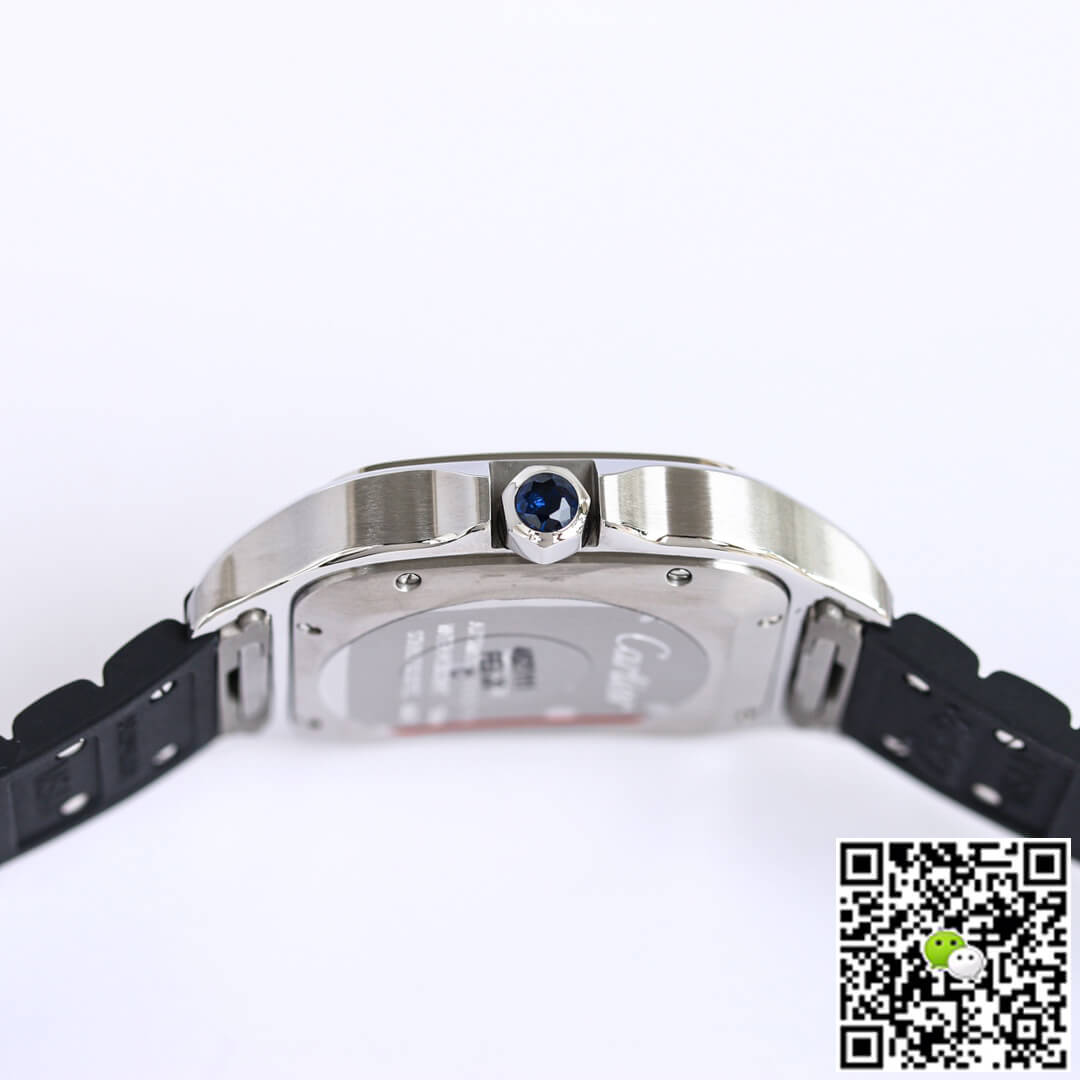 Cartier Santos WSSA0018 GF Factory V2 Rubber Strap White Dial