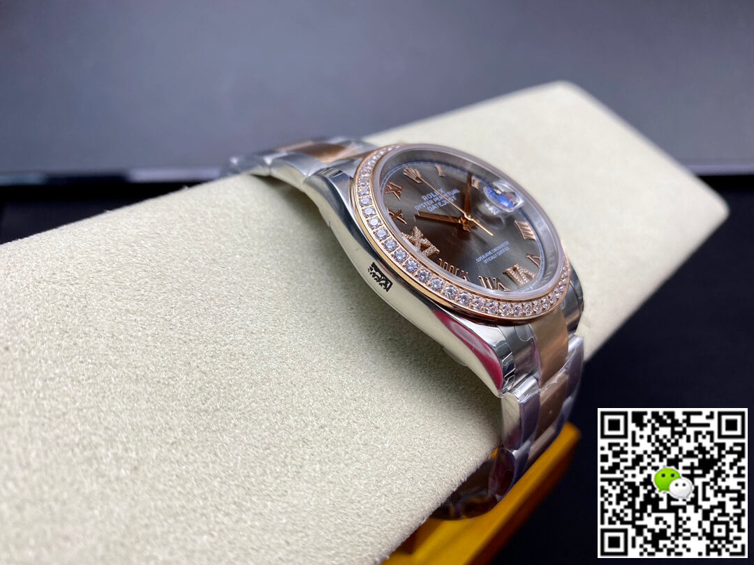 Rolex Datejust M126281RBR-0012 EW Factory Diamond-set Bezel