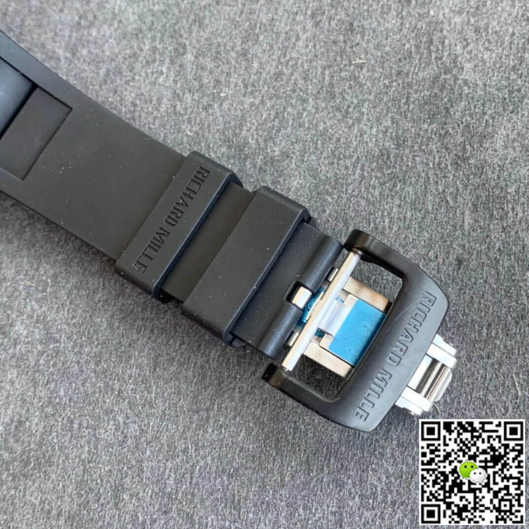 Richard Mille RM035-02 KV Factory Carbon Fiber Black Rubber Strap