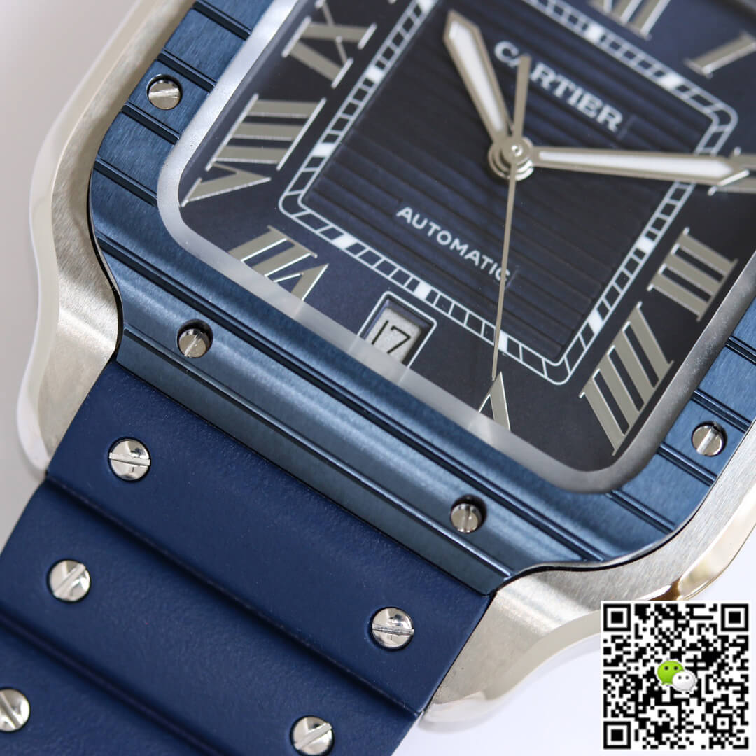 Santos De Cartier GF Factory Blue Bezel