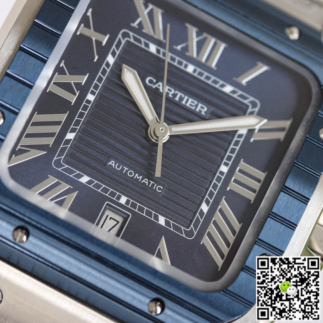 Santos De Cartier GF Factory Stainless Steel Blue Dial