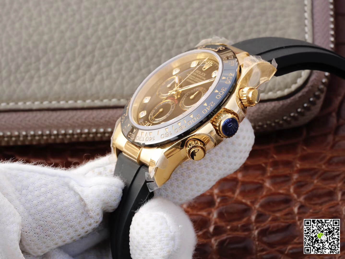 Rolex Daytona Cosmograph M116518ln-0046 JH Factory Diamond Black Dial
