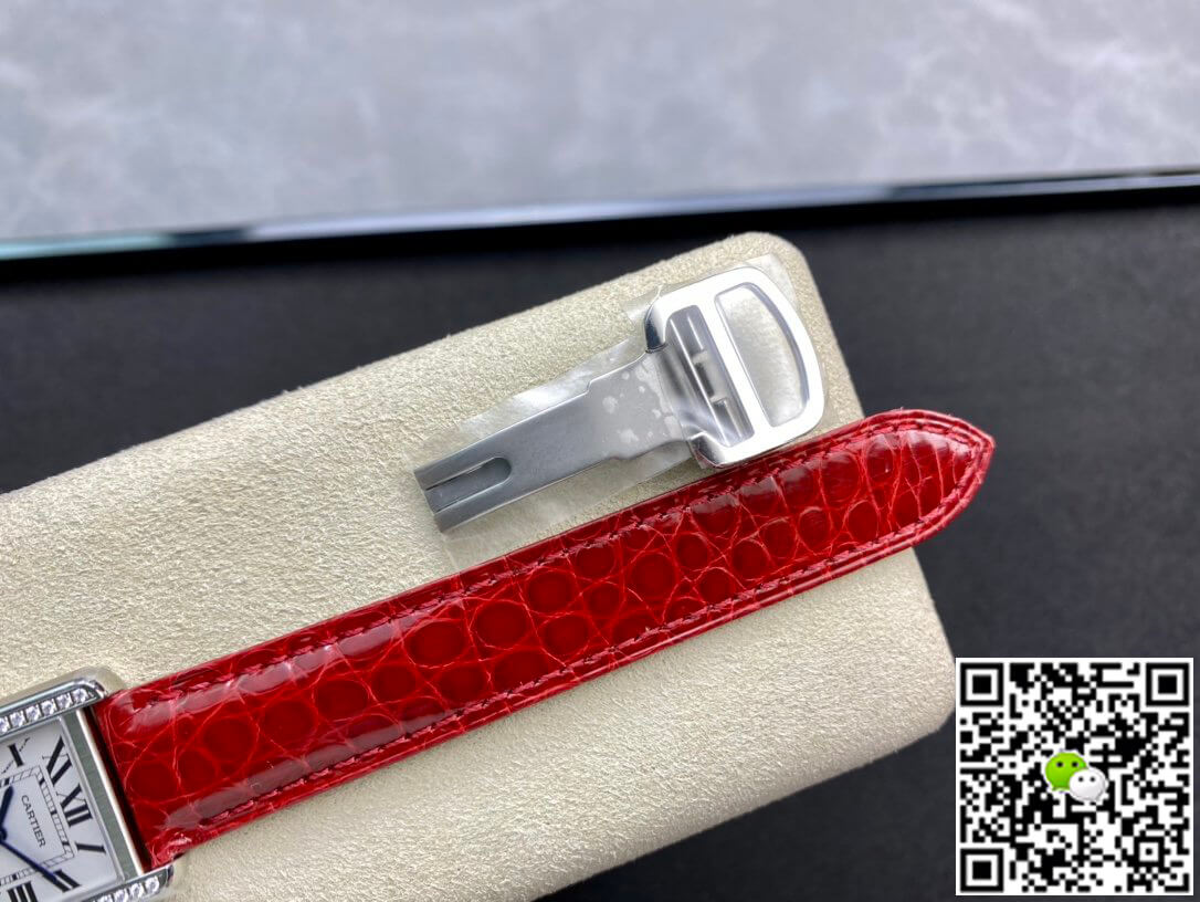Cartier Tank 27MM K11 Factory V2 Red Strap