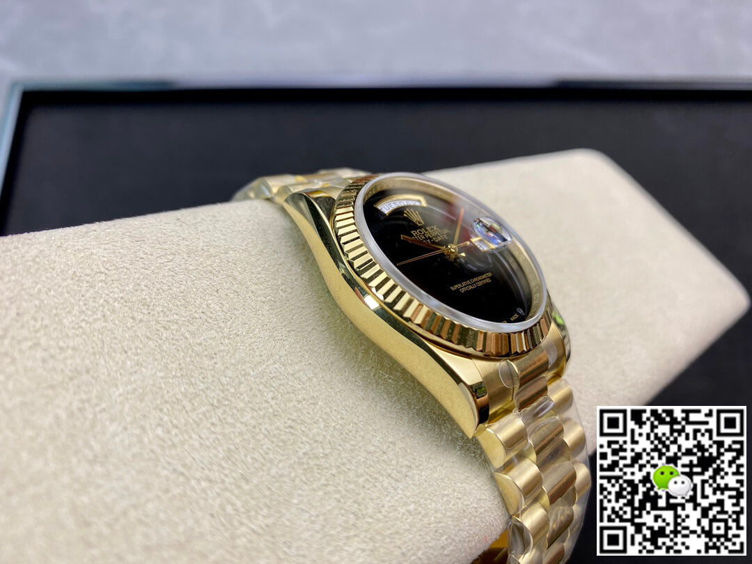 Rolex Day Date 36MM BP Factory Double Calendar Black Dial