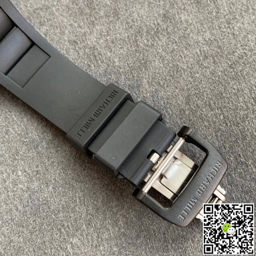 Richard Mille RM055 KV Factory V2 Black Ceramic Rubber Strap