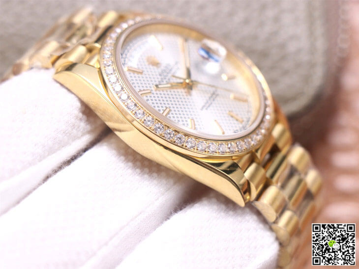 Rolex Day-Date M228348RBR-0005 EW Factory Silver Dial