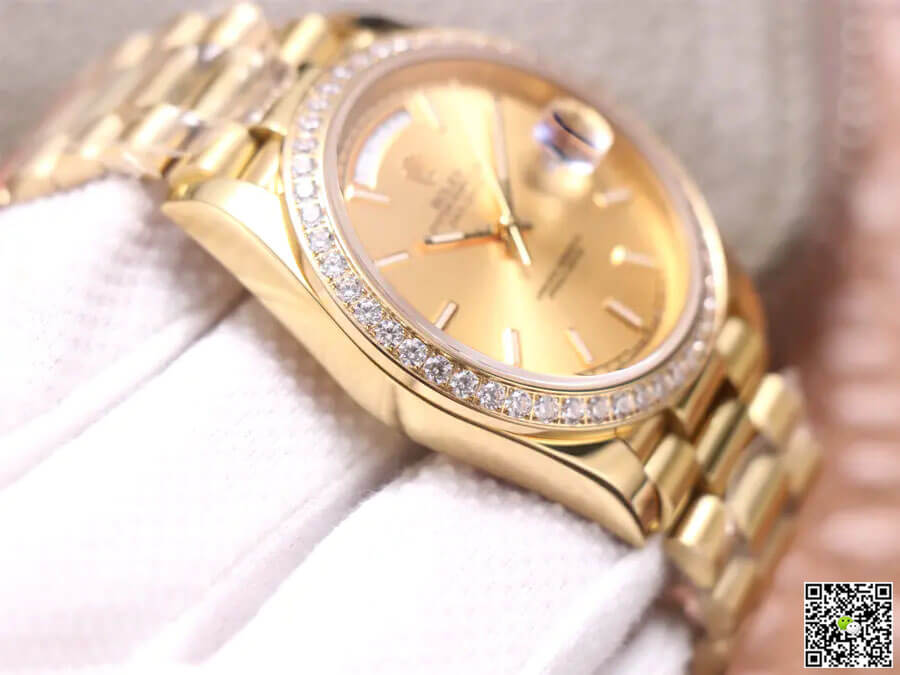Rolex Day-Date M228348RBR-0008 EW Factory Champagne Dial
