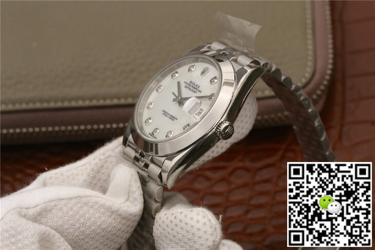 Rolex Datejust M126300 EW Factory Diamond-set Dial