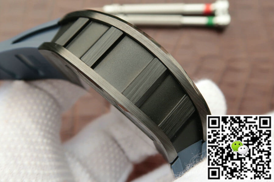 Richard Mille RM055 KV Factory Dark Blue Rubber Strap