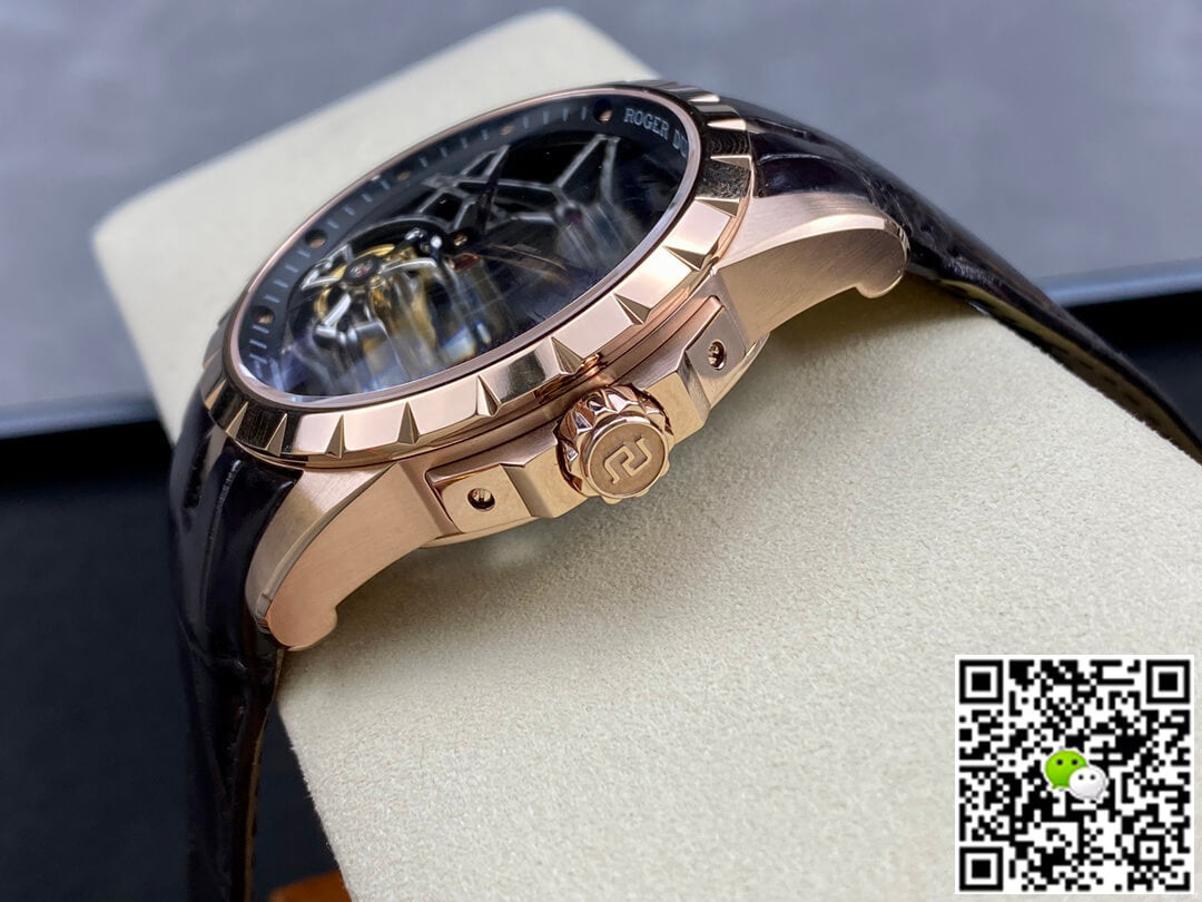 Roger Dubuis Excalibur RDDBEX0395 YS Factory Rose Gold Double Tourbillon Dial