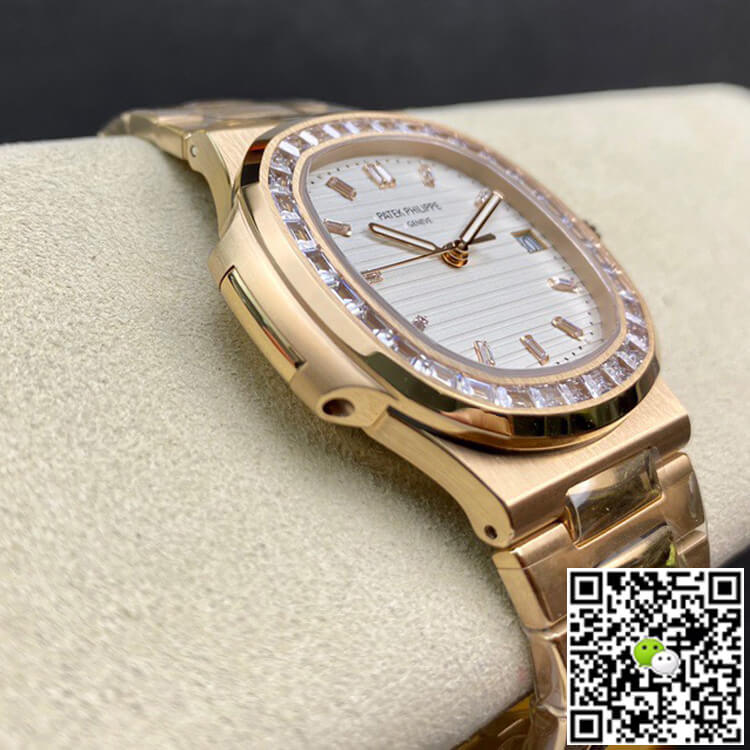 Patek Philippe Nautilus PPF Factory Rose Gold White Dial