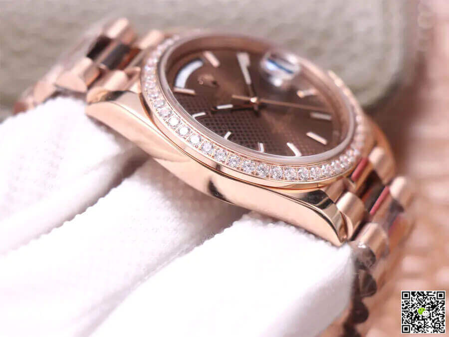 Rolex Day-Date M228345RBR-0005 EW Factory Chocolate Color Dial