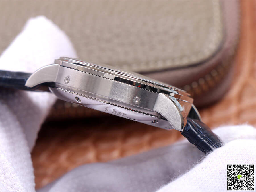 Glashutte Senator Moon Phase 1-36-04 V9 Factory Blue Leather Strap