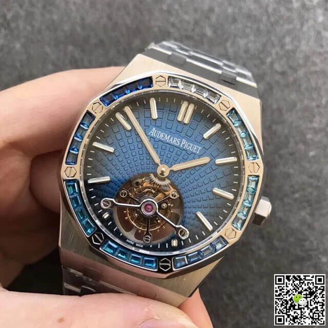 Audemars Piguet Royal Oak Tourbillon 26521PT.YY.1220PT.01 R8 Factory Smoky Blue Dial