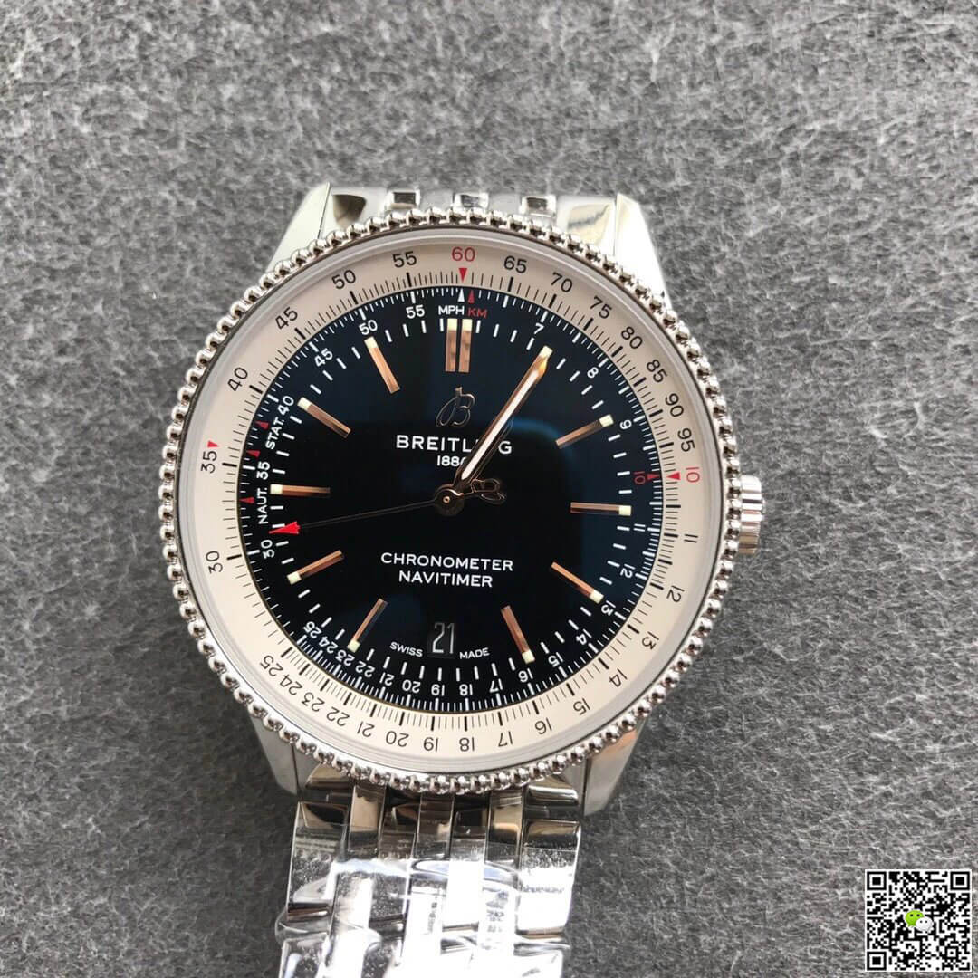 Breitling Navitimer 1 A17326211B1A1 V7 Factory Black Dial