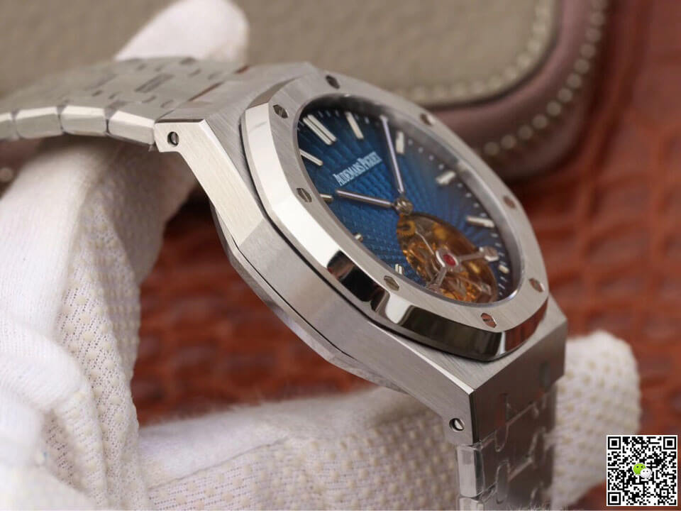 Audemars Piguet Royal Oak Tourbillon 26522TI.OO.1220TI.01 JF Factory Smoky Blue Dial