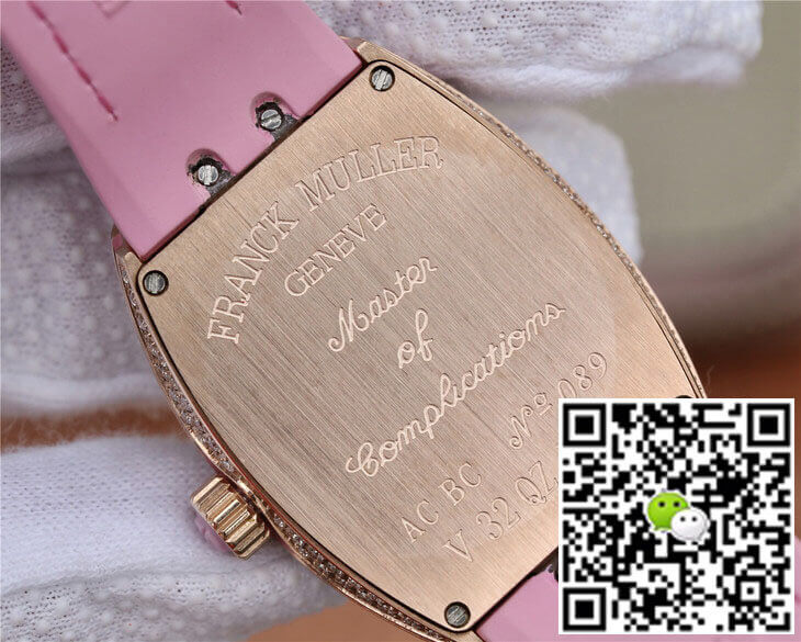 Franck Muller Vanguard Ladies ABF Factory Rose Gold Diamond-set Dial