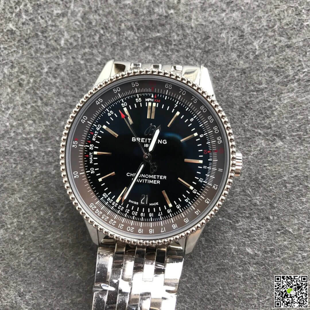 Breitling Navitimer 1 A17326241B1A1 V7 Factory Black Dial
